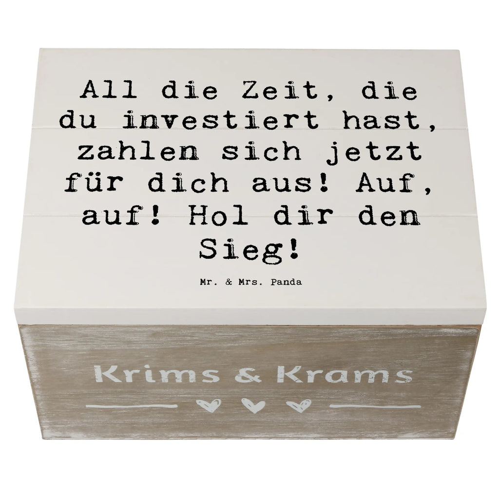 Holzkiste Spruch Sportliche Wettkämpfe Erfolg XXL, Erinnerungskiste, Erinnerungsbox, Schatzkiste, Geschenkdose, Schatulle, Dekokiste, Geschenkbox, Holzkiste, Aufbewahrungsbox, Kiste, Truhe