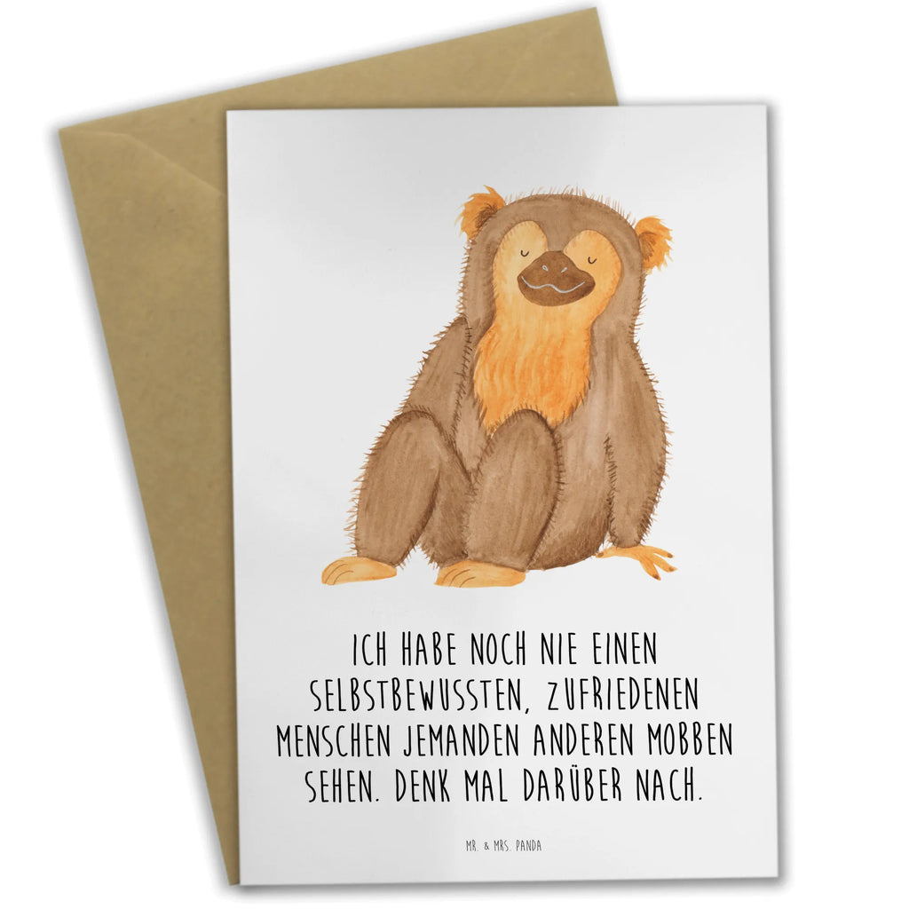 Greetings card Ich habe noch nie einen selbstbewussten, zufriedenen Menschen jemanden anderen mobben sehen. Denk mal darüber nach. Hochzeitskarte, Grußkarte, Karte, Geburtstagskarte, Klappkarte, Glückwunschkarte, Einladungskarte, Ansichtskarten