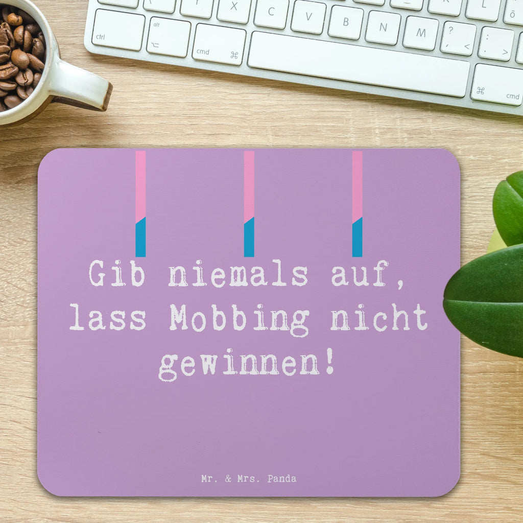 Mouse mat Saying Gib niemals auf, lass Mobbing nicht gewinnen! Einzigartiges Mauspad, Arbeitszimmer, PC Zubehör, Computer zubehör, Mousepad, Büroausstattung, Mauspad Büro, Mauspad, Designer Mauspad, Mausunterlage
