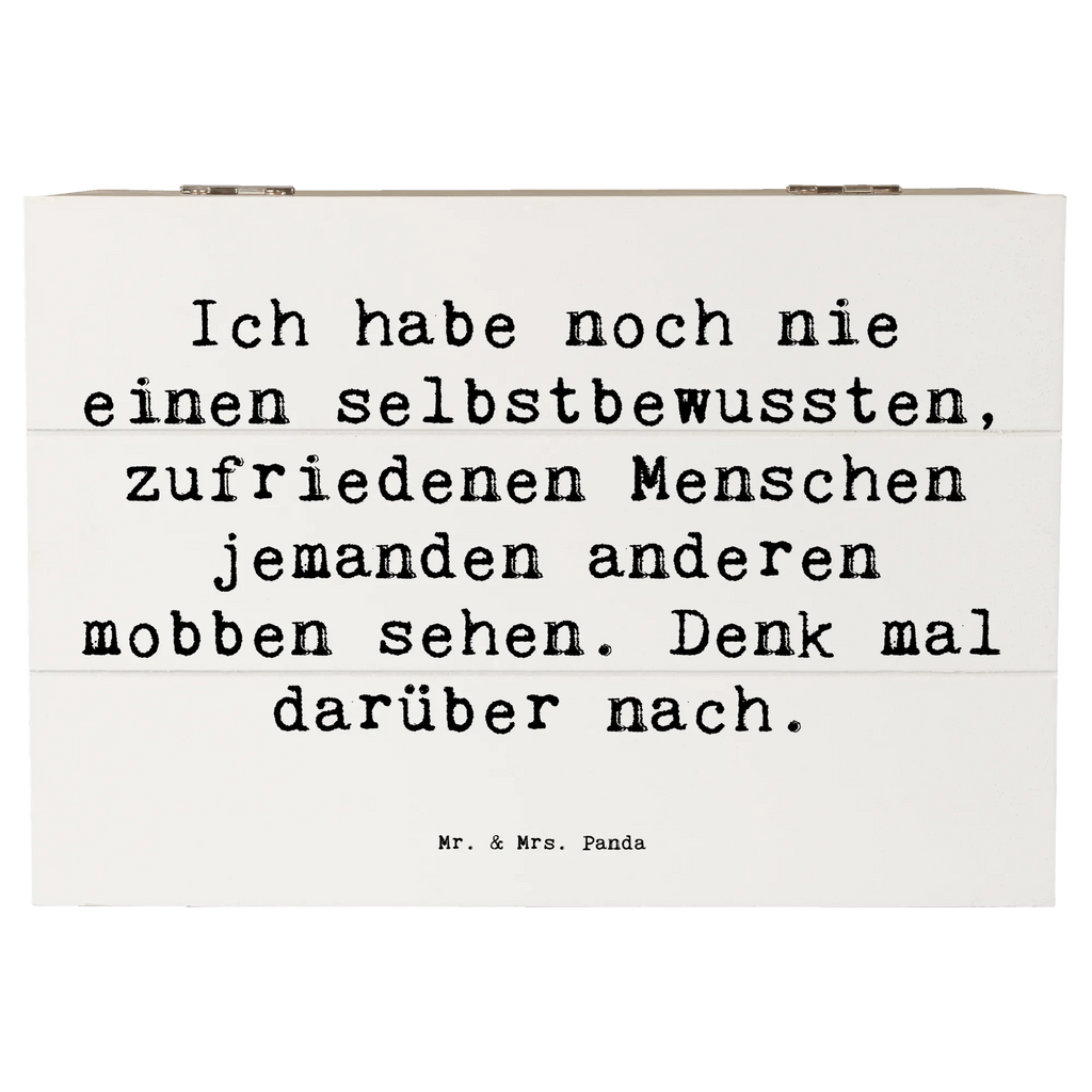 Holzkiste Spruch Mobbing bewältigen Aufbewahrungsbox, Erinnerungsbox, Holzkiste, Geschenkdose, Dekokiste, Geschenkbox, Schatzkiste, Schatulle, Erinnerungskiste, Kiste, Truhe, XXL