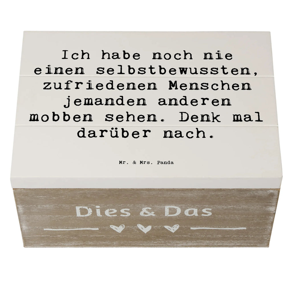 Holzkiste Spruch Mobbing bewältigen Aufbewahrungsbox, Erinnerungsbox, Holzkiste, Geschenkdose, Dekokiste, Geschenkbox, Schatzkiste, Schatulle, Erinnerungskiste, Kiste, Truhe, XXL