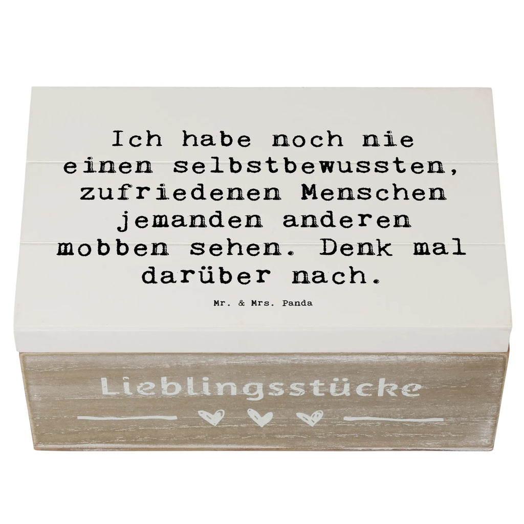 Holzkiste Spruch Mobbing bewältigen Aufbewahrungsbox, Erinnerungsbox, Holzkiste, Geschenkdose, Dekokiste, Geschenkbox, Schatzkiste, Schatulle, Erinnerungskiste, Kiste, Truhe, XXL