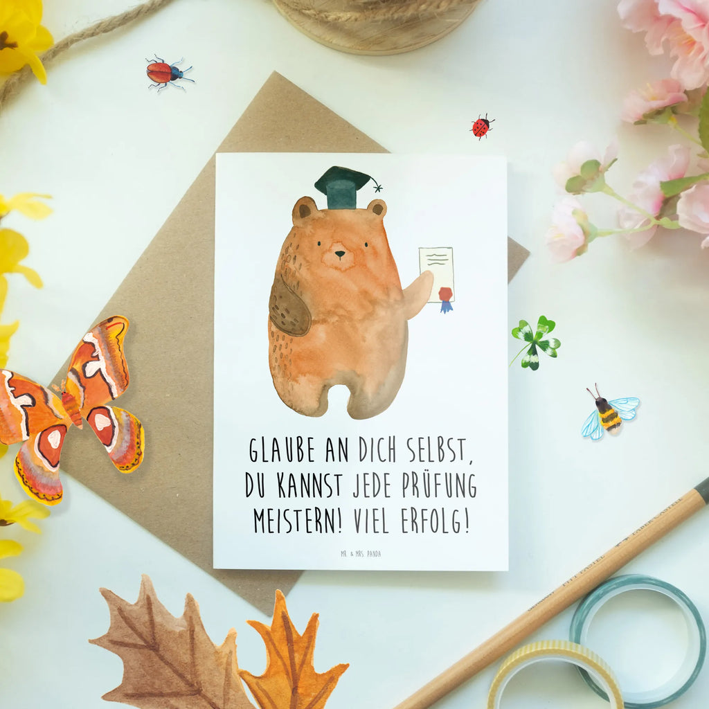 Greetings card Glaube an dich selbst, du kannst jede Prüfung meistern! Viel Erfolg! Ansichtskarten, Karte, Glückwunschkarte, Geburtstagskarte, Grußkarte, Klappkarte, Hochzeitskarte, Einladungskarte