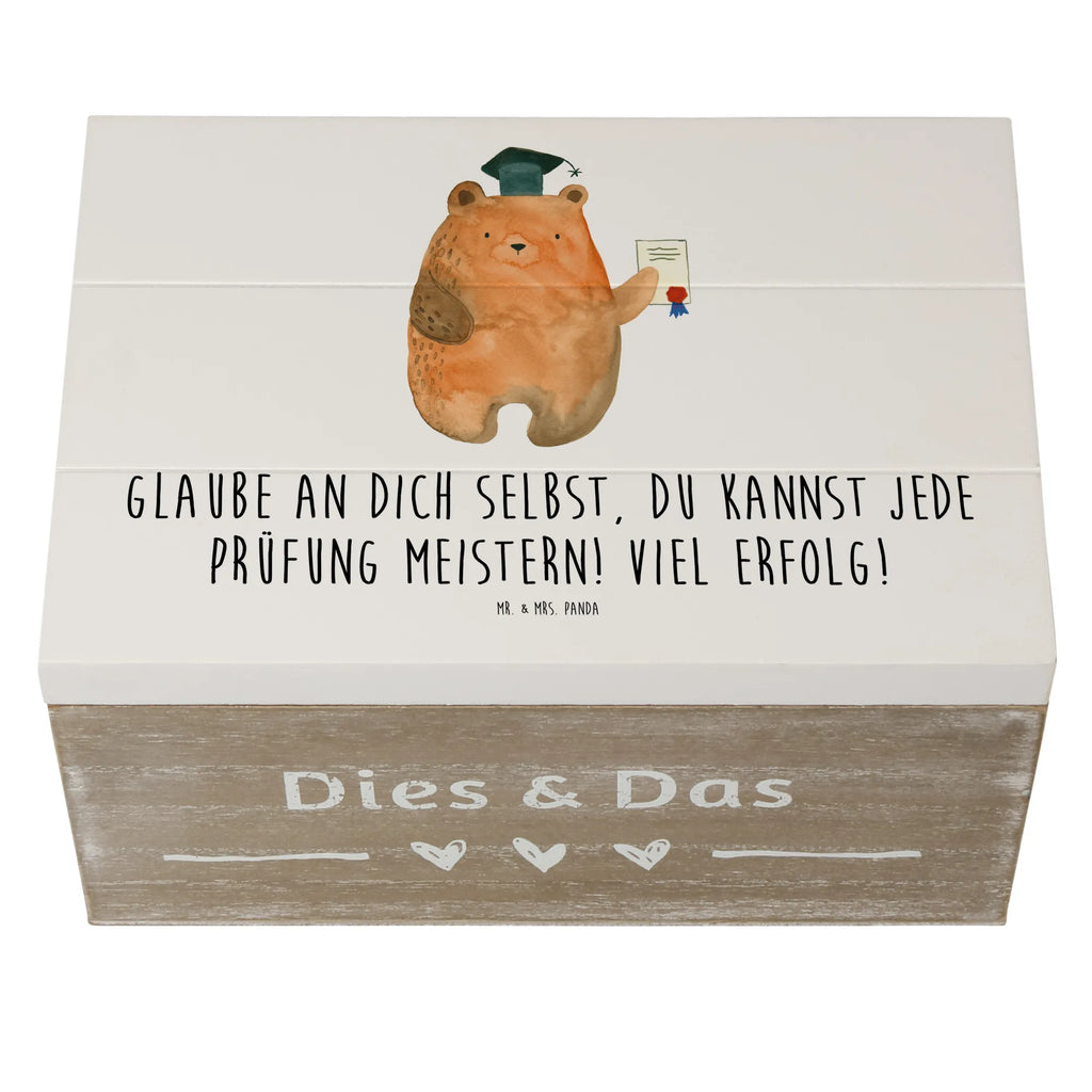 Wooden chest Glaube an dich selbst, du kannst jede Prüfung meistern! Viel Erfolg! Holzkiste, Erinnerungsbox, Aufbewahrungsbox, Schatulle, Truhe, Geschenkdose, Geschenkbox, Erinnerungskiste, Kiste, Dekokiste, XXL, Schatzkiste