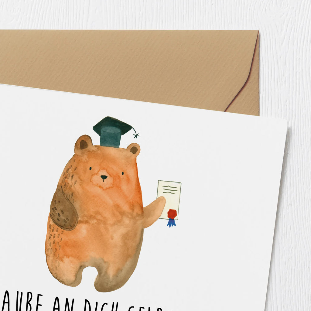 Deluxe Card Glaube an dich selbst, du kannst jede Prüfung meistern! Viel Erfolg! Geburtstagskarte, Grußkarte, Hochwertige Grußkarte, Hochwertige Klappkarte, Hochzeitskarte, Glückwunschkarte, Klappkarte, Einladungskarte, Karte