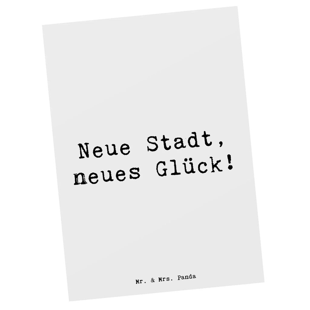 Postcard Saying Neue Stadt, neues Glück! Karte, Geburtstagskarte, Ansichtskarten, Postkarte, Grußkarte, Dankeskarte, Einladung, Einladungskarten Geburtstag, Ansichtskarte, Einladungskarte, Geschenkkarte, Einladung Geburtstag