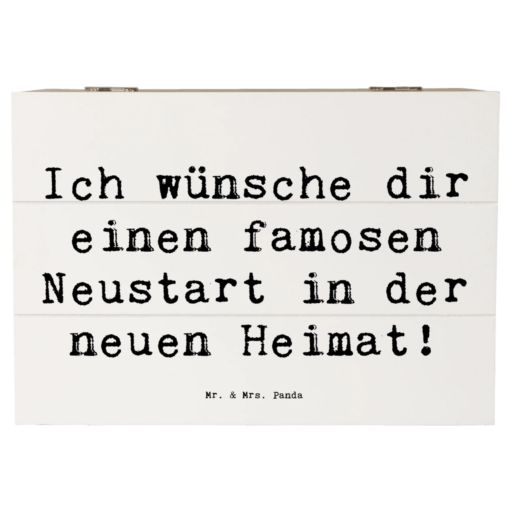 Wooden chest Saying Ich wünsche dir einen famosen Neustart in der neuen Heimat! Erinnerungskiste, Truhe, Holzkiste, Geschenkdose, Dekokiste, Erinnerungsbox, Aufbewahrungsbox, Schatulle, Schatzkiste, Geschenkbox, Kiste, XXL, sprüche, zitate, spruch kollektion, inspiration, motivation, lebensweisheiten, geschenkideen, wanddeko, wohnaccessoires, sprüche sammlung, schöne sprüche, glück, liebe, freude, lächeln, alltag verschönern, nachhaltige geschenke, dekoration, kreativ, einzigartig, shopify, mr and mrs panda