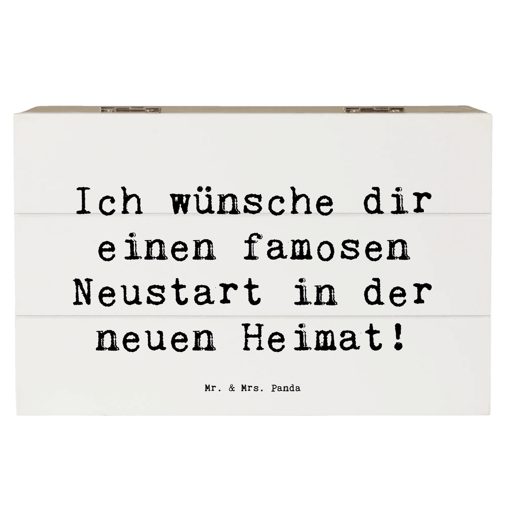 Wooden chest Saying Ich wünsche dir einen famosen Neustart in der neuen Heimat! Erinnerungskiste, Truhe, Holzkiste, Geschenkdose, Dekokiste, Erinnerungsbox, Aufbewahrungsbox, Schatulle, Schatzkiste, Geschenkbox, Kiste, XXL, sprüche, zitate, spruch kollektion, inspiration, motivation, lebensweisheiten, geschenkideen, wanddeko, wohnaccessoires, sprüche sammlung, schöne sprüche, glück, liebe, freude, lächeln, alltag verschönern, nachhaltige geschenke, dekoration, kreativ, einzigartig, shopify, mr and mrs panda