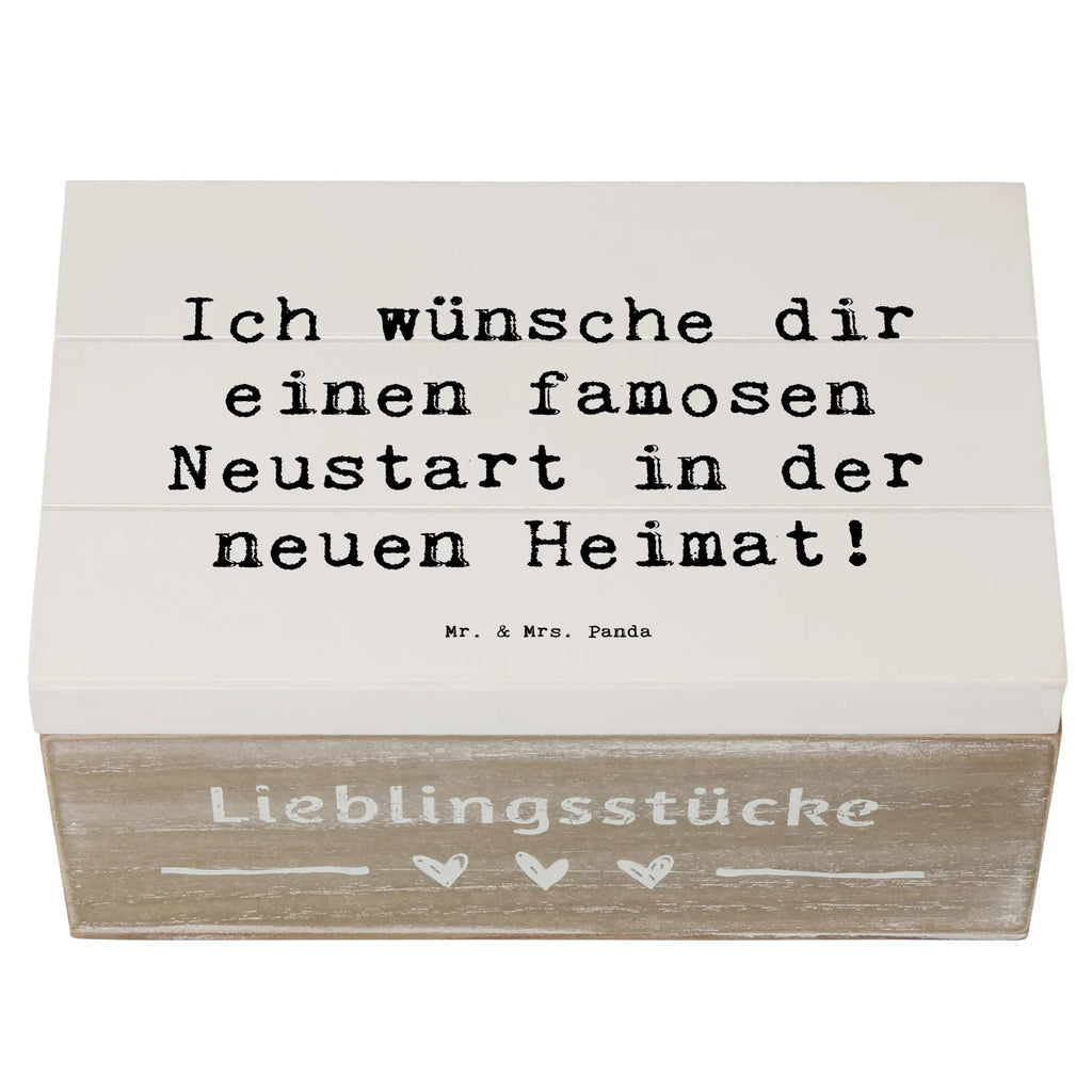 Wooden chest Saying Ich wünsche dir einen famosen Neustart in der neuen Heimat! Erinnerungskiste, Truhe, Holzkiste, Geschenkdose, Dekokiste, Erinnerungsbox, Aufbewahrungsbox, Schatulle, Schatzkiste, Geschenkbox, Kiste, XXL, sprüche, zitate, spruch kollektion, inspiration, motivation, lebensweisheiten, geschenkideen, wanddeko, wohnaccessoires, sprüche sammlung, schöne sprüche, glück, liebe, freude, lächeln, alltag verschönern, nachhaltige geschenke, dekoration, kreativ, einzigartig, shopify, mr and mrs panda