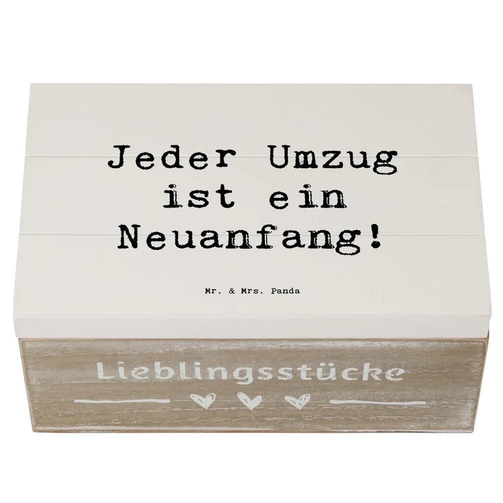 Holzkiste Spruch Umzug Neuanfang Schatzkiste, XXL, Truhe, Kiste, Erinnerungsbox, Aufbewahrungsbox, Erinnerungskiste, Holzkiste, Geschenkbox, Dekokiste, Schatulle, Geschenkdose
