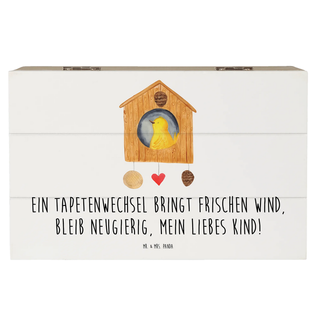 Wooden chest Ein Tapetenwechsel bringt frischen Wind, bleib neugierig, mein liebes Kind! Erinnerungsbox, Schatulle, Schatzkiste, Holzkiste, Erinnerungskiste, XXL, Geschenkbox, Dekokiste, Truhe, Aufbewahrungsbox, Kiste, Geschenkdose