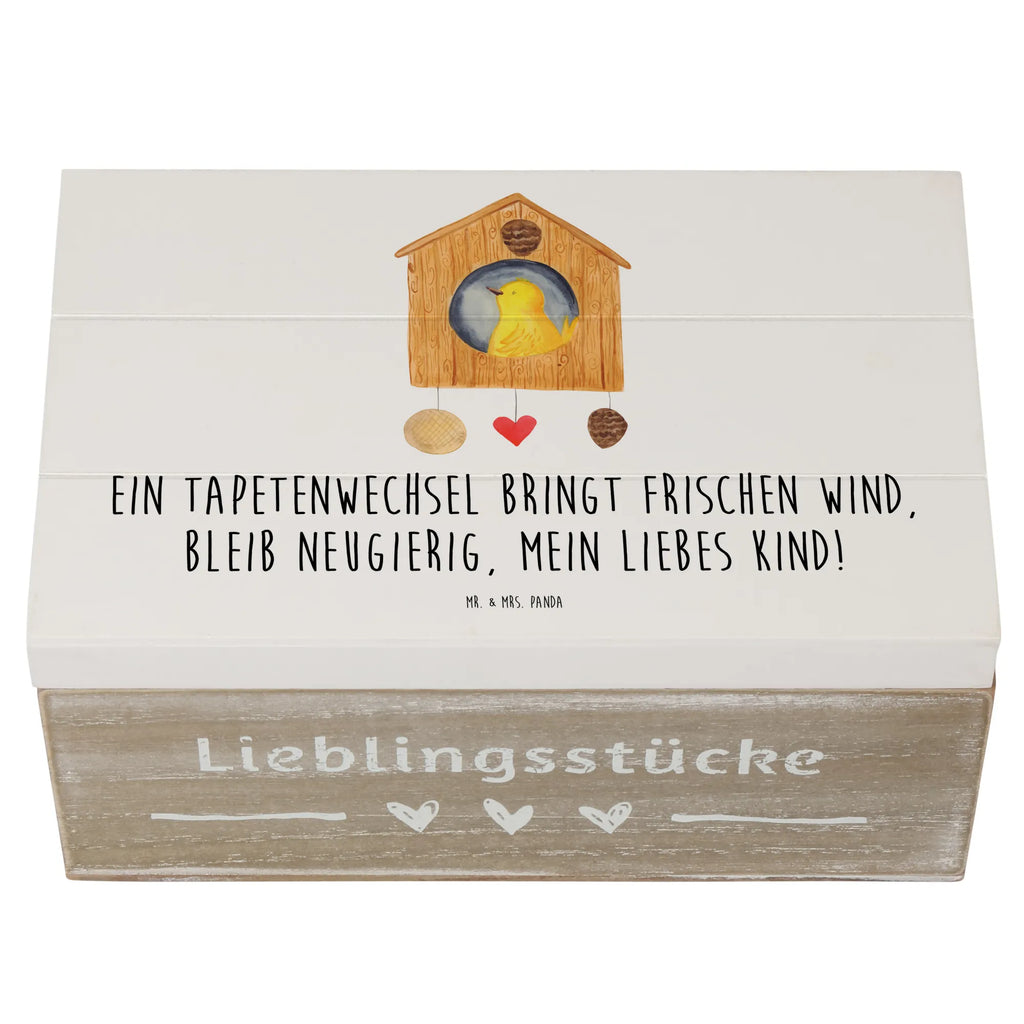 Wooden chest Ein Tapetenwechsel bringt frischen Wind, bleib neugierig, mein liebes Kind! Erinnerungsbox, Schatulle, Schatzkiste, Holzkiste, Erinnerungskiste, XXL, Geschenkbox, Dekokiste, Truhe, Aufbewahrungsbox, Kiste, Geschenkdose