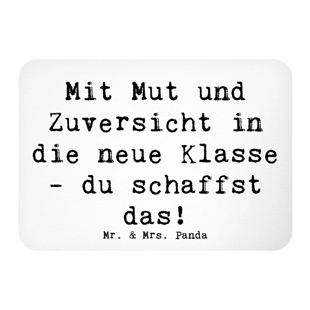 Magnet Saying Mit Mut und Zuversicht in die neue Klasse - du schaffst das! Kühlschrankmagnet, Souvenir Magnet, Notiz Magnet, Kühlschrank Dekoration, Pinnwandmagnet, Whiteboard Magnet, Motivmagnete, Dekomagnet