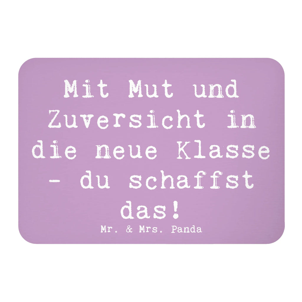 Magnet Saying Mit Mut und Zuversicht in die neue Klasse - du schaffst das! Kühlschrankmagnet, Souvenir Magnet, Notiz Magnet, Kühlschrank Dekoration, Pinnwandmagnet, Whiteboard Magnet, Motivmagnete, Dekomagnet