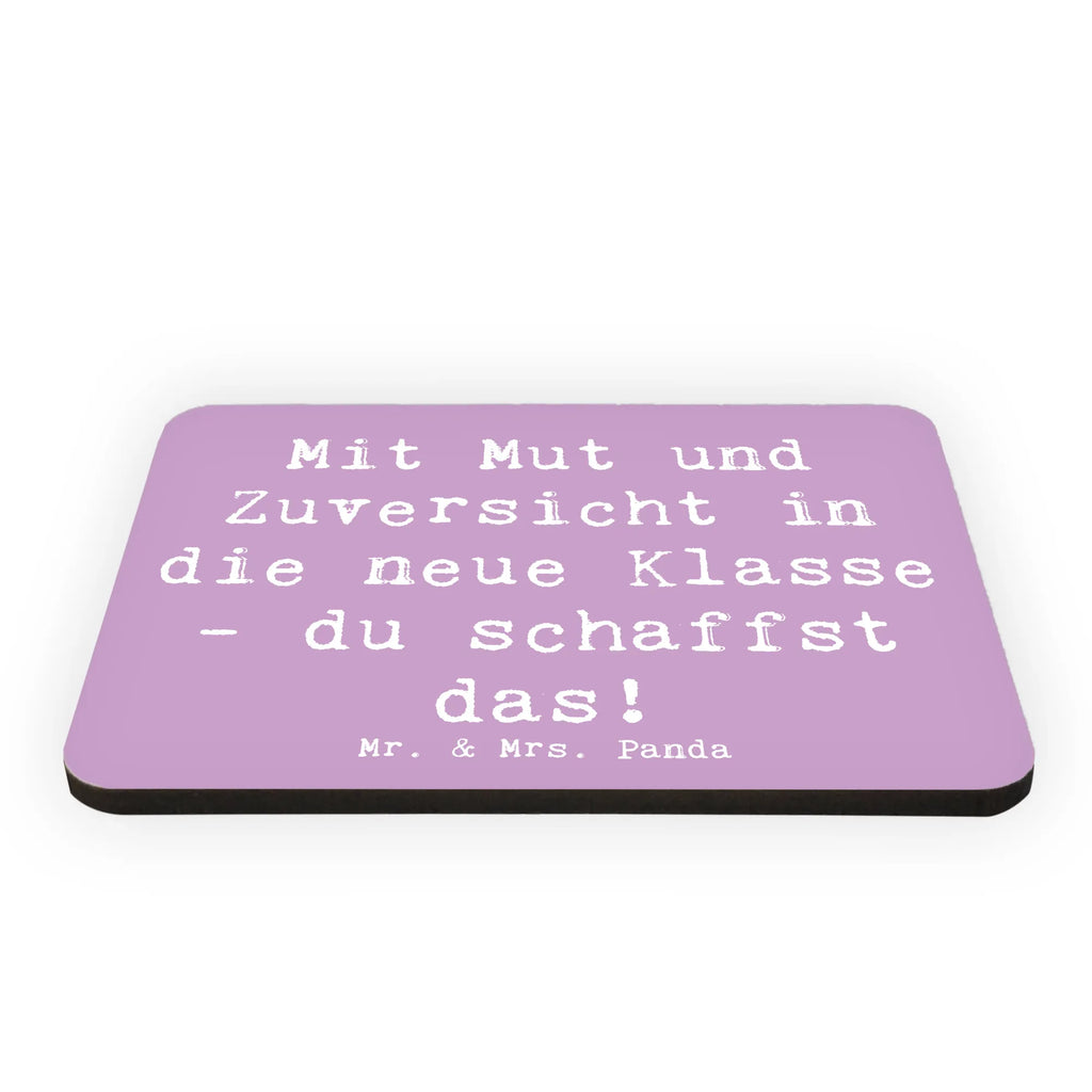 Magnet Saying Mit Mut und Zuversicht in die neue Klasse - du schaffst das! Kühlschrankmagnet, Souvenir Magnet, Notiz Magnet, Kühlschrank Dekoration, Pinnwandmagnet, Whiteboard Magnet, Motivmagnete, Dekomagnet