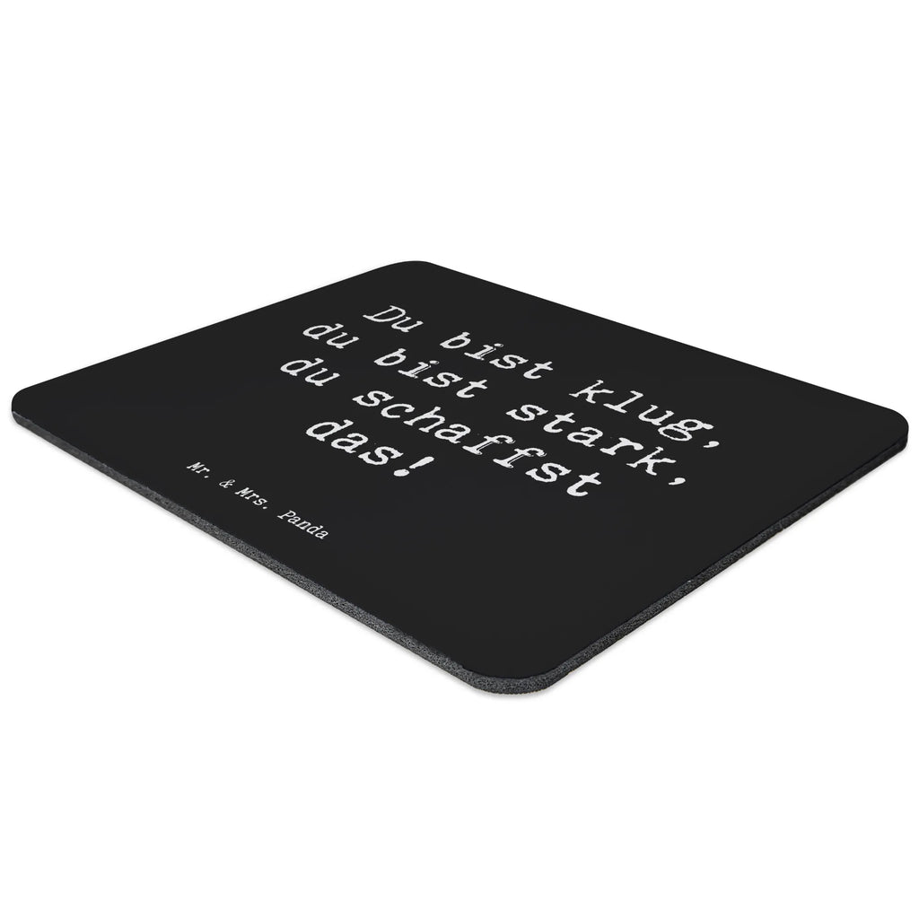 Mouse mat Saying Du bist klug, du bist stark, du schaffst das! Büroausstattung, Mousepad, Mausunterlage, Designer Mauspad, Einzigartiges Mauspad, Computer zubehör, Arbeitszimmer, Mauspad Büro, PC Zubehör, Mauspad