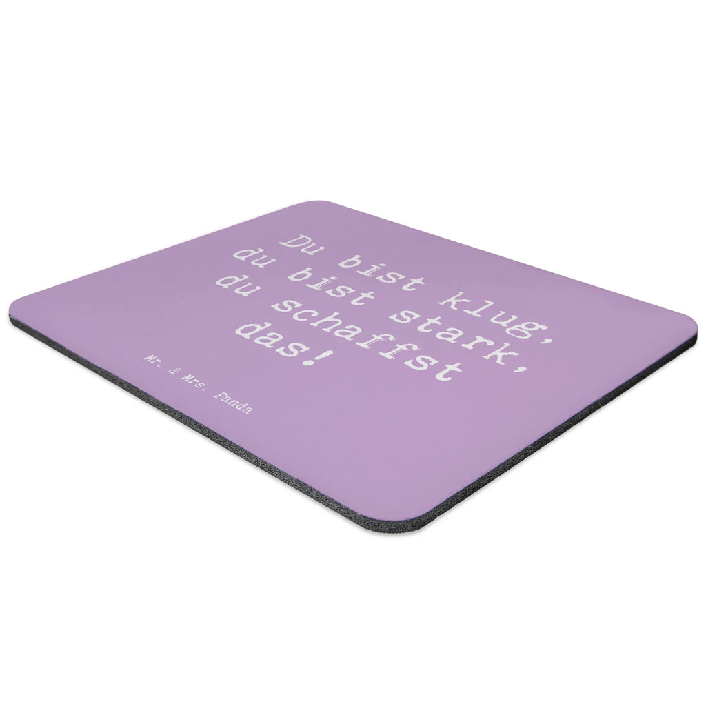 Mouse mat Saying Du bist klug, du bist stark, du schaffst das! Büroausstattung, Mousepad, Mausunterlage, Designer Mauspad, Einzigartiges Mauspad, Computer zubehör, Arbeitszimmer, Mauspad Büro, PC Zubehör, Mauspad
