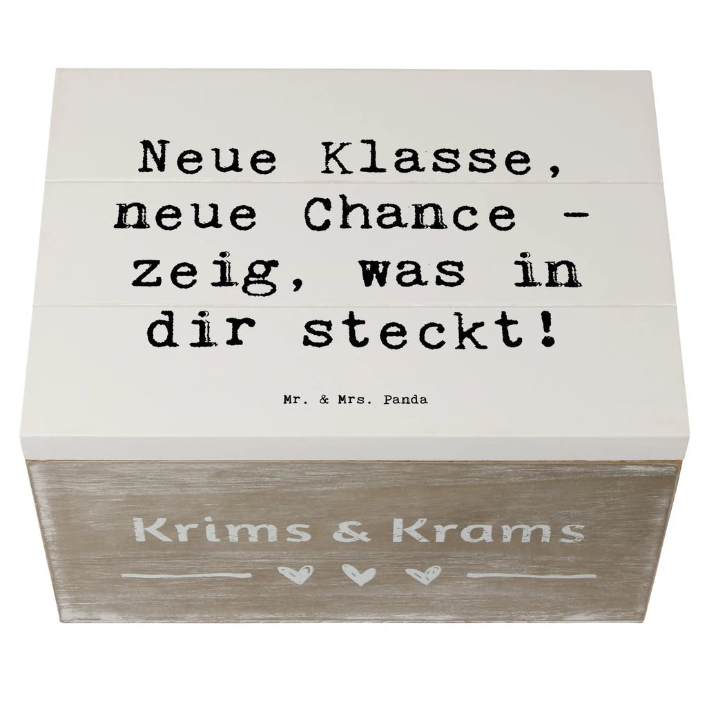 Holzkiste Spruch Erster Schultag Neue Klasse Dekokiste, Aufbewahrungsbox, Geschenkdose, Erinnerungsbox, Geschenkbox, Erinnerungskiste, Holzkiste, Truhe, Kiste, XXL, Schatulle, Schatzkiste