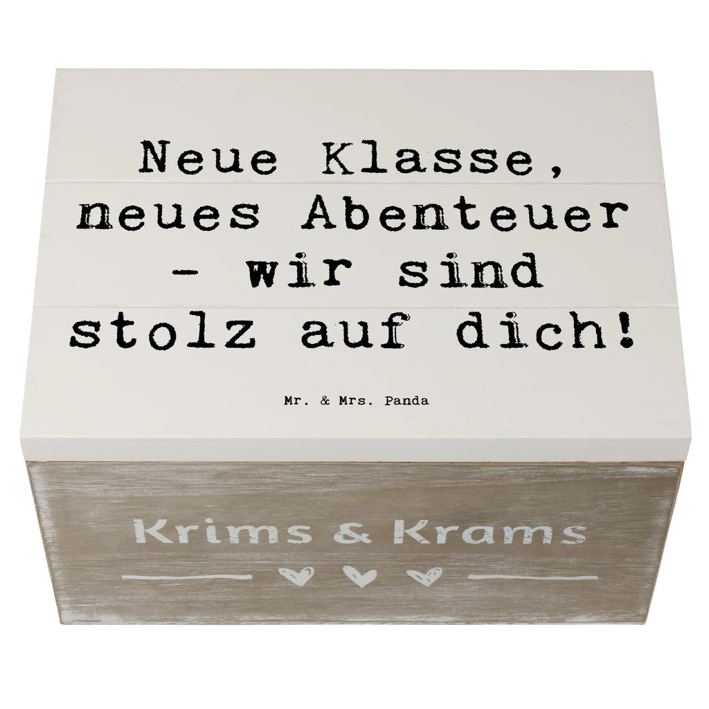 Holzkiste Spruch Erster Schultag Abenteuer Holzkiste, Truhe, Erinnerungsbox, Kiste, Schatulle, Erinnerungskiste, Dekokiste, Geschenkdose, XXL, Aufbewahrungsbox, Geschenkbox, Schatzkiste