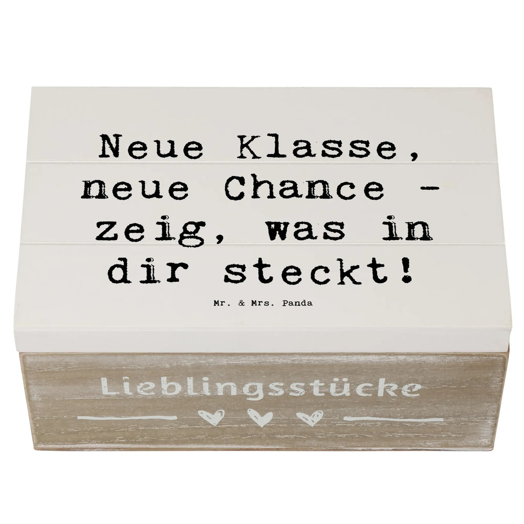 Holzkiste Spruch Erster Schultag Neue Klasse Dekokiste, Aufbewahrungsbox, Geschenkdose, Erinnerungsbox, Geschenkbox, Erinnerungskiste, Holzkiste, Truhe, Kiste, XXL, Schatulle, Schatzkiste