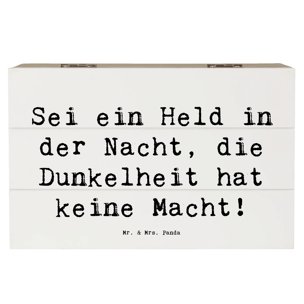 Holzkiste Spruch Angst vor Dunkelheit überwinden Erinnerungskiste, Geschenkdose, Aufbewahrungsbox, Kiste, Erinnerungsbox, Holzkiste, Schatzkiste, Truhe, Geschenkbox, XXL, Schatulle, Dekokiste