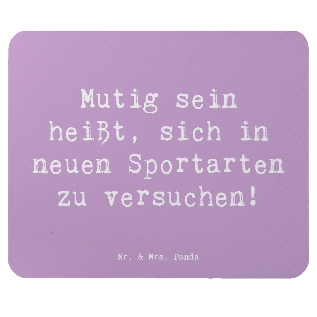 Mouse mat Saying Mutig sein heißt, sich in neuen Sportarten zu versuchen! Designer Mauspad, Computer zubehör, Mauspad, Büroausstattung, Arbeitszimmer, Mauspad Büro, Mousepad, Einzigartiges Mauspad, Mausunterlage, PC Zubehör