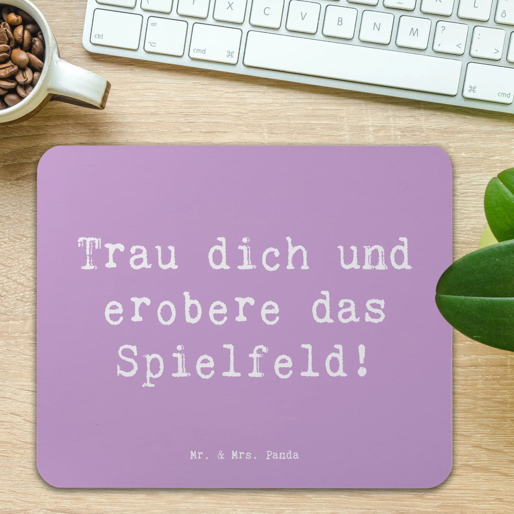 Mouse mat Saying Trau dich und erobere das Spielfeld! PC Zubehör, Mousepad, Mauspad, Designer Mauspad, Mausunterlage, Büroausstattung, Einzigartiges Mauspad, Mauspad Büro, Computer zubehör, Arbeitszimmer