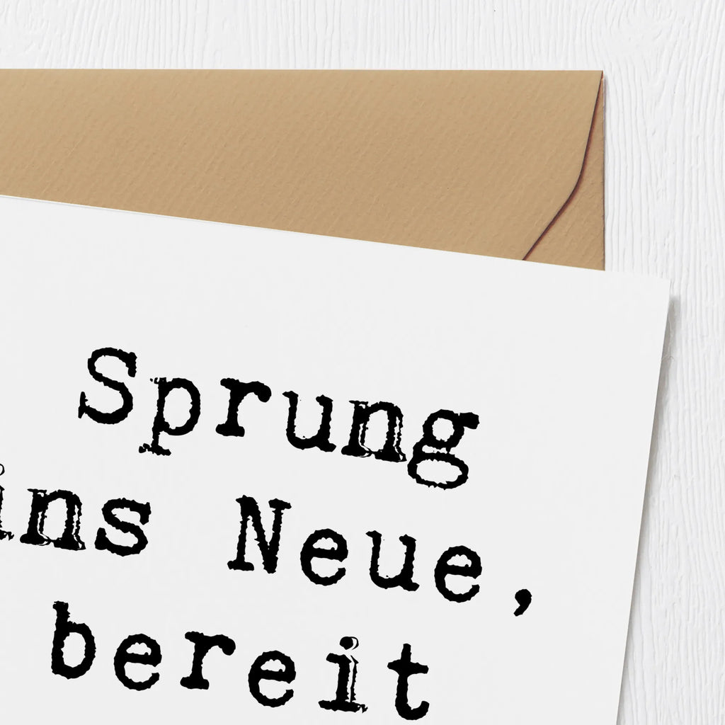 Deluxe Karte Spruch Sich in einer neuen Sportart versuchen doppelkarte, Grußkarte, anlasskarte, faltkarte, Klappkarte, Glückwunschkarte, Dekoration, sprüche, zitate, spruch kollektion, inspiration, motivation, lebensweisheiten, geschenkideen, wanddeko, wohnaccessoires, sprüche sammlung, schöne sprüche, glück, liebe, freude, Lächeln, alltag verschönern, nachhaltige geschenke, Kreativ, Einzigartig, shopify, mr and mrs panda