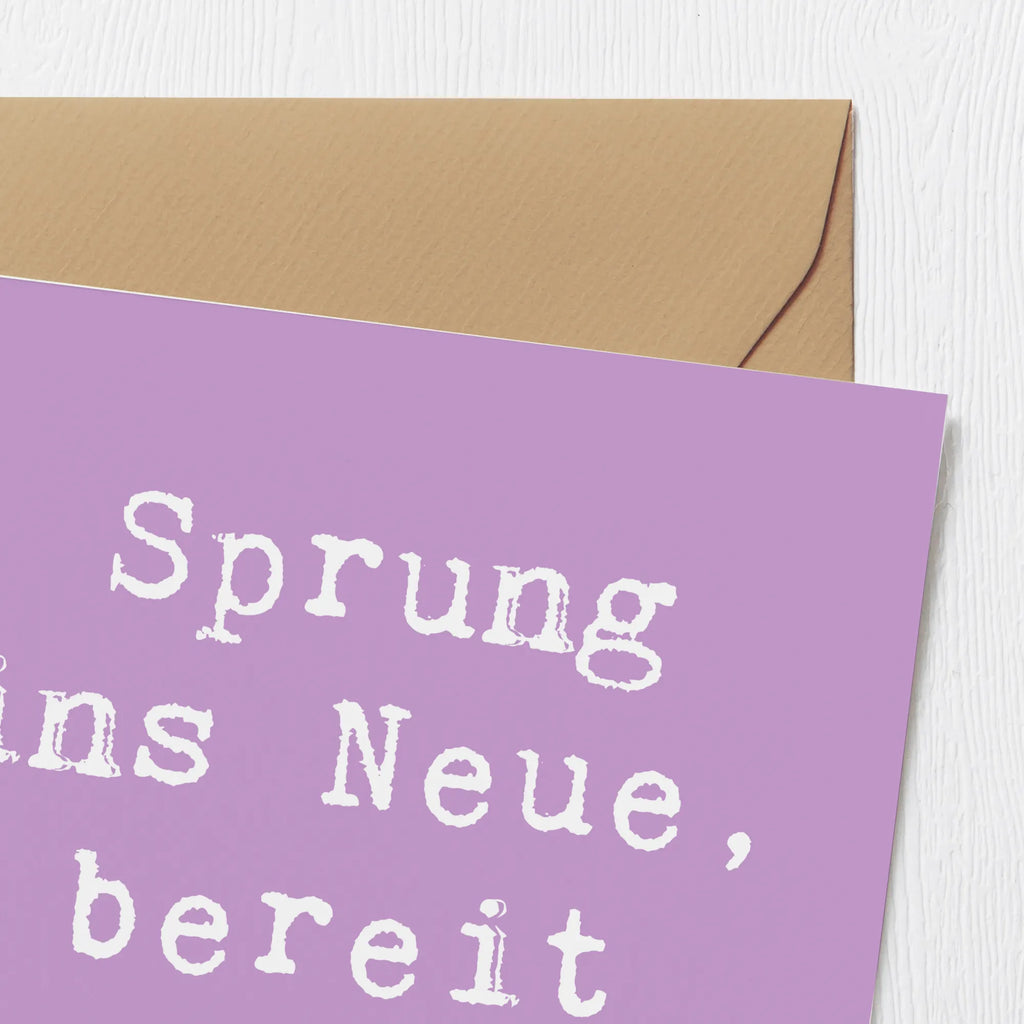 Deluxe Karte Spruch Sich in einer neuen Sportart versuchen doppelkarte, Grußkarte, anlasskarte, faltkarte, Klappkarte, Glückwunschkarte, Dekoration, sprüche, zitate, spruch kollektion, inspiration, motivation, lebensweisheiten, geschenkideen, wanddeko, wohnaccessoires, sprüche sammlung, schöne sprüche, glück, liebe, freude, Lächeln, alltag verschönern, nachhaltige geschenke, Kreativ, Einzigartig, shopify, mr and mrs panda