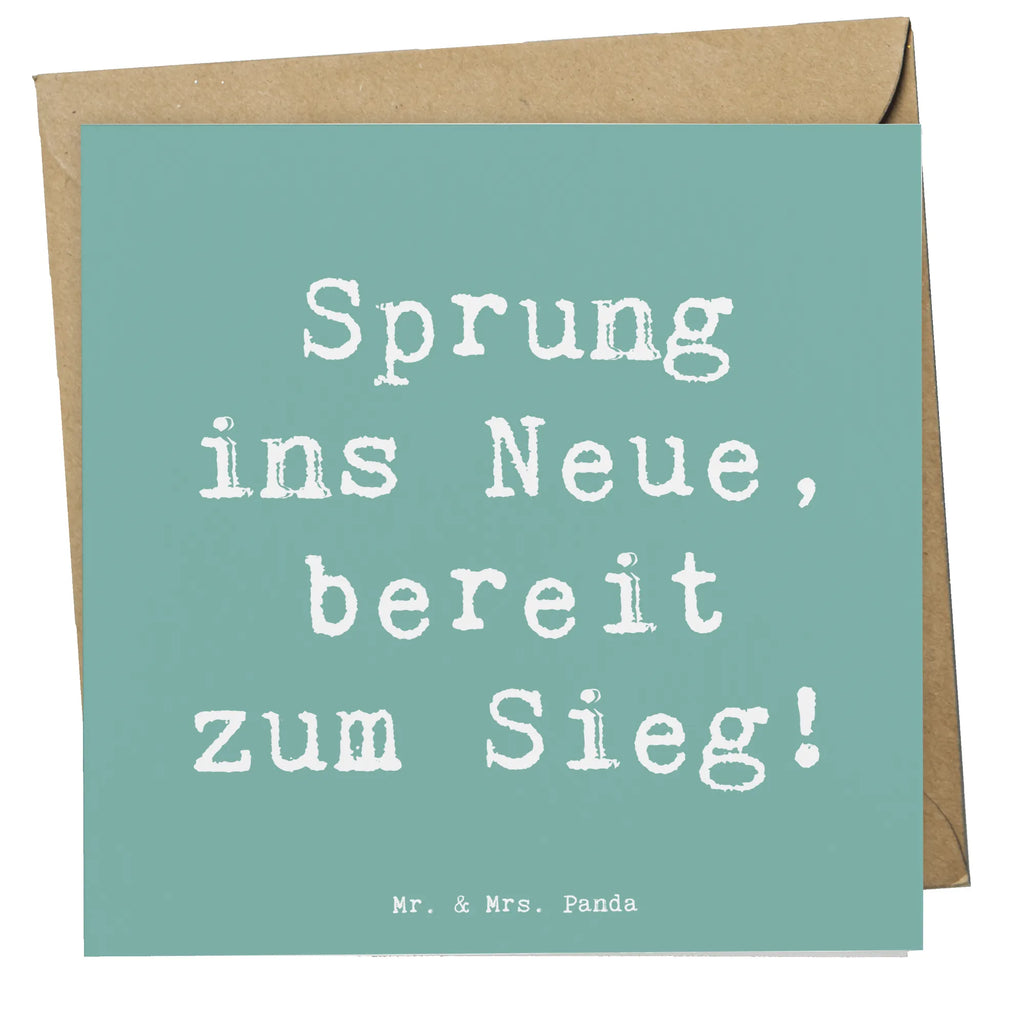 Deluxe Karte Spruch Sich in einer neuen Sportart versuchen doppelkarte, Grußkarte, anlasskarte, faltkarte, Klappkarte, Glückwunschkarte, Dekoration, sprüche, zitate, spruch kollektion, inspiration, motivation, lebensweisheiten, geschenkideen, wanddeko, wohnaccessoires, sprüche sammlung, schöne sprüche, glück, liebe, freude, Lächeln, alltag verschönern, nachhaltige geschenke, Kreativ, Einzigartig, shopify, mr and mrs panda