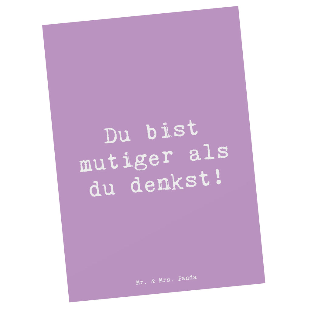 Postcard Saying Du bist mutiger als du denkst! Einladungskarte, Einladungskarten Geburtstag, Einladung, Ansichtskarten, Karte, Geschenkkarte, Geburtstagskarte, Postkarte, Ansichtskarte, Einladung Geburtstag, Dankeskarte, Grußkarte