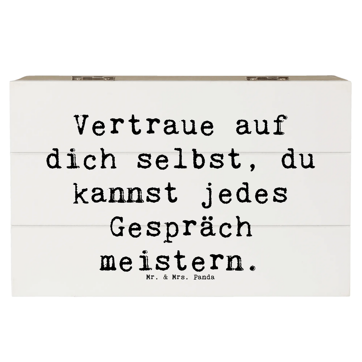 Skrzynia drewniana Przysłowie Vertraue auf dich selbst, du kannst jedes Gespräch meistern. Erinnerungskiste, geschenkbox holz, fotokiste, schmucktruhe, fotobox, Erinnerungsbox, Kiste, aufbewahrungskiste mit deckel, box holz, Holztruhe, schatztruhe, Holzbox, Holz Aufbewahrungsbox, holzschatulle, Schatzkiste, Aufbewahrungsbox Holz, schmuckkiste, Aufbewahrungsbox aus Holz, holzschachtel, Schatulle, Aufbewahrungskiste, Truhe, Box aus Holz, Holzkiste, Aufbewahrungstruhe, schmuckbox, geschenkbox mit deckel, holzkästchen, truhe mit deckel, Holzbox mit Deckel, Holzkiste mit Deckel, kiste holz, erinnerungsbox holz, truhe holz, geschenkkiste, schatzkiste holz, Kiste mit Deckel, Geschenkbox, Box, wanddeko, Dekoration, sprüche, zitate, spruch kollektion, inspiration, motivation, lebensweisheiten, geschenkideen, wohnaccessoires, sprüche sammlung, schöne sprüche, glück, liebe, freude, Lächeln, alltag verschönern, nachhaltige geschenke, Kreativ, Einzigartig, shopify, mr and mrs panda