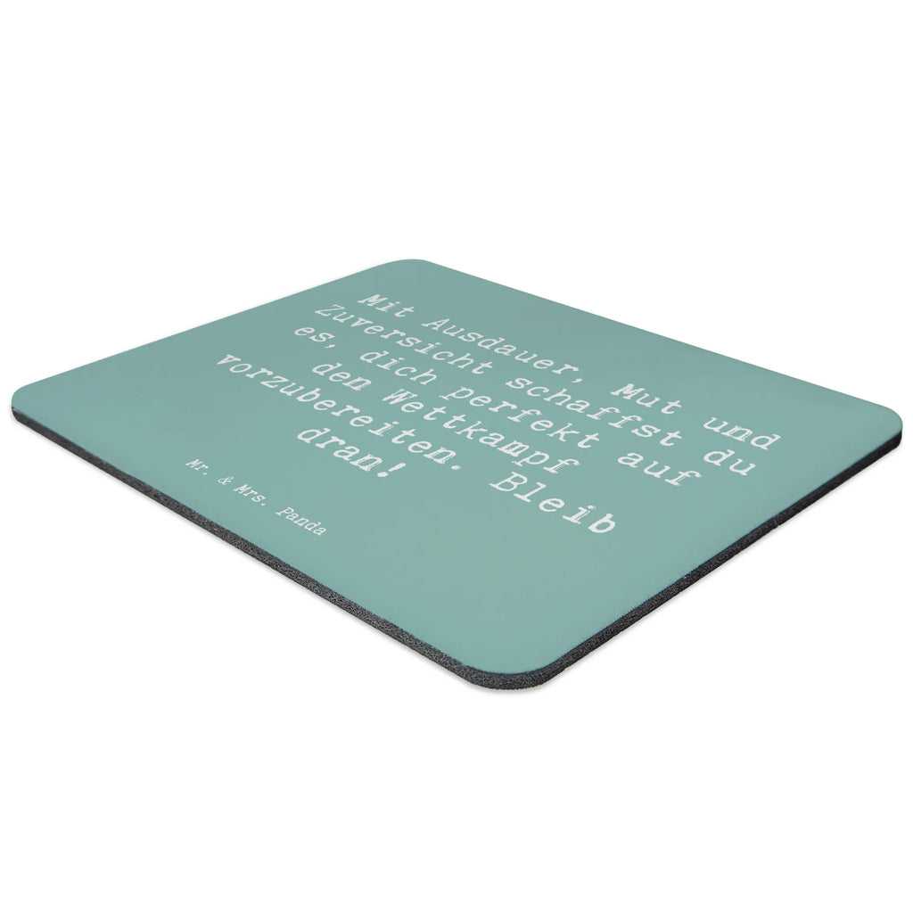 Mouse mat Saying Mit Ausdauer, Mut und Zuversicht schaffst du es, dich perfekt auf den Wettkampf vorzubereiten. Bleib dran! Büroausstattung, Computer zubehör, Mauspad, Einzigartiges Mauspad, PC Zubehör, Arbeitszimmer, Mauspad Büro, Designer Mauspad, Mausunterlage, Mousepad