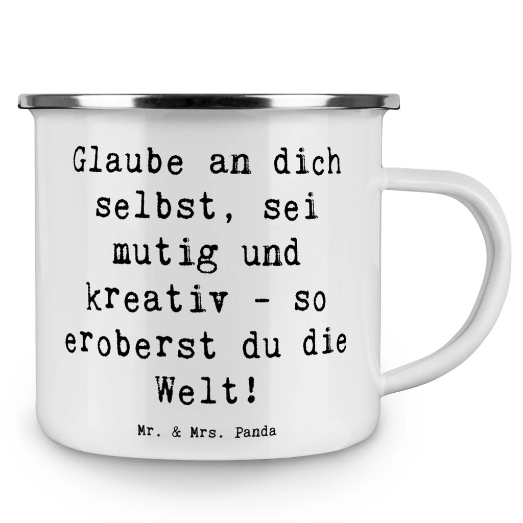 Enamel camping mug Saying Glaube an dich selbst, sei mutig und kreativ - so eroberst du die Welt! Blechtasse Outdoor, Emaille Becher Camping, Trinkbecher, Tasse Emaille, Metall Tasse, Metalltasse, Camping Tasse Emaille, Emaille Tassen, Campingtassen, Campingtasse, Emaille Trinkbecher, Kaffee Blechtasse, Camping Tassen Emaille, Outdoor Tasse, Camping Becher Edelstahl, Emailletasse, Metalltasse für Camping, Blechtassen, Campingbecher, Outdoor Becher, Blechtasse, Edelstahl Trinkbecher, Camping Tassen, Camping Becher, Emaille Tasse Camping, Emaille Tasse, Camping Tasse Metall, Emaille Campingbecher, Emaille Becher, Tasse Camping
