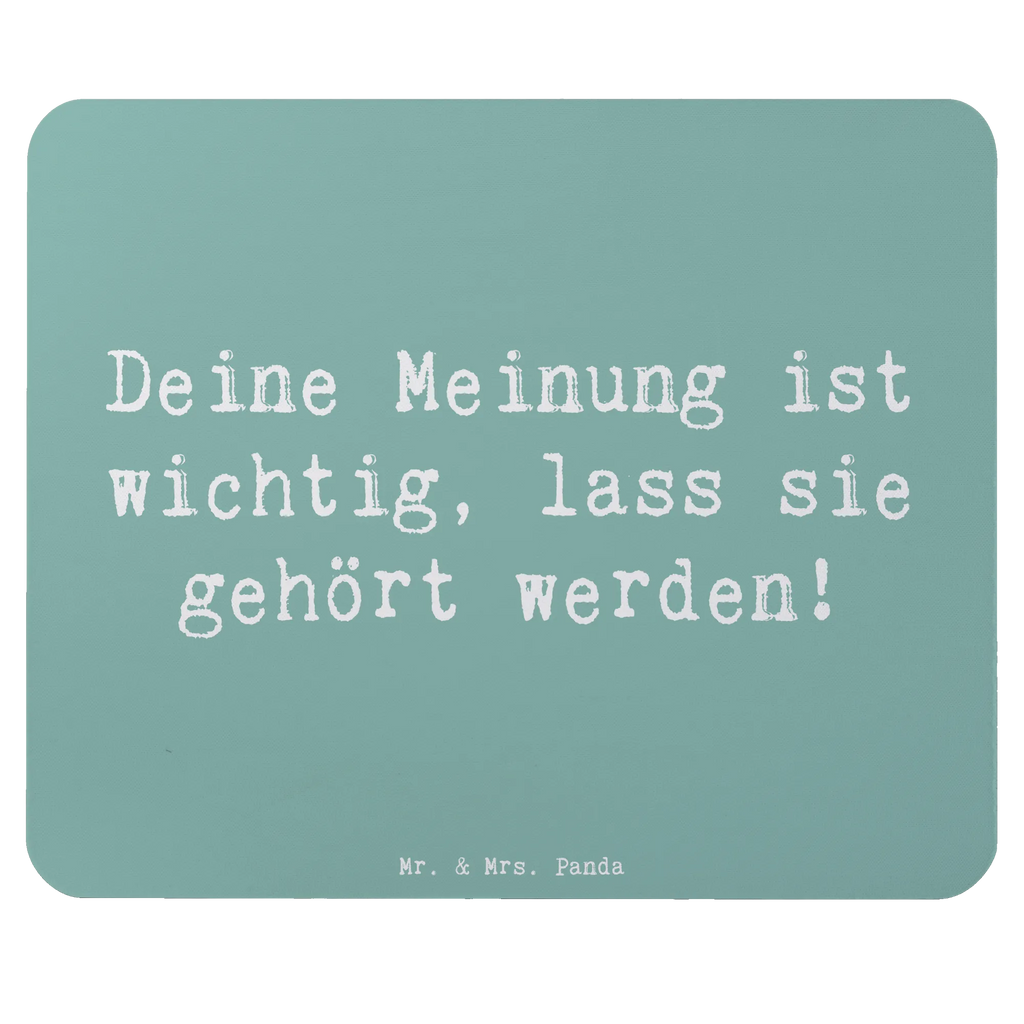 Mouse mat Saying Deine Meinung ist wichtig, lass sie gehört werden! Arbeitszimmer, Mauspad Büro, Büroausstattung, Computer zubehör, Mauspad, Mausunterlage, Designer Mauspad, PC Zubehör, Mousepad, Einzigartiges Mauspad
