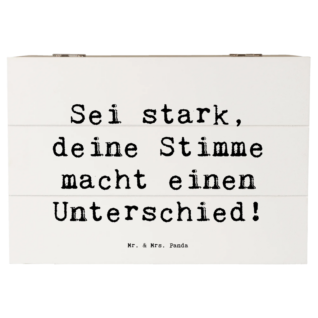 Holzkiste Spruch Deine Stimme zählt Schatzkiste, Kiste, Holzkiste, Erinnerungskiste, Truhe, Dekokiste, Erinnerungsbox, Aufbewahrungsbox, XXL, Schatulle, Geschenkdose, Geschenkbox