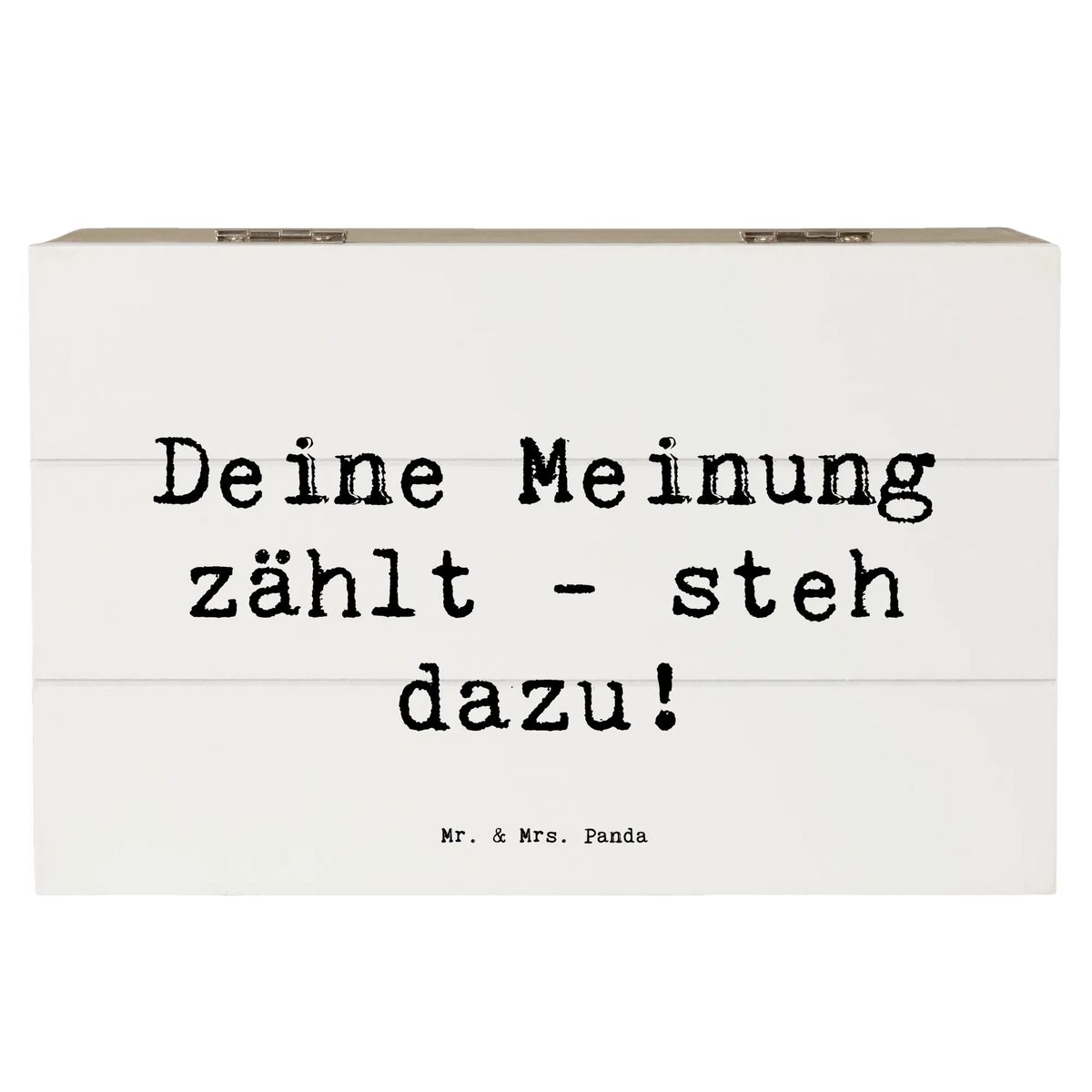 Wooden chest Saying Deine Meinung zählt - steh dazu! Aufbewahrungskiste, Geschenkbox, Truhe, schmucktruhe, Box aus Holz, schatzkiste holz, schmuckbox, fotobox, box holz, Aufbewahrungsbox aus Holz, Kiste mit Deckel, Aufbewahrungstruhe, holzkästchen, Erinnerungsbox, fotokiste, erinnerungsbox holz, kiste holz, Kiste, Schatzkiste, Holz Aufbewahrungsbox, truhe mit deckel, Holzbox, truhe holz, Erinnerungskiste, Holzbox mit Deckel, geschenkkiste, holzschatulle, schatztruhe, Aufbewahrungsbox Holz, schmuckkiste, Holzkiste mit Deckel, Box, Schatulle, geschenkbox holz, Holztruhe, aufbewahrungskiste mit deckel, Holzkiste, holzschachtel, geschenkbox mit deckel, wanddeko, Dekoration, sprüche, zitate, spruch kollektion, inspiration, motivation, lebensweisheiten, geschenkideen, wohnaccessoires, sprüche sammlung, schöne sprüche, glück, liebe, freude, Lächeln, alltag verschönern, nachhaltige geschenke, Kreativ, Einzigartig, shopify, mr and mrs panda