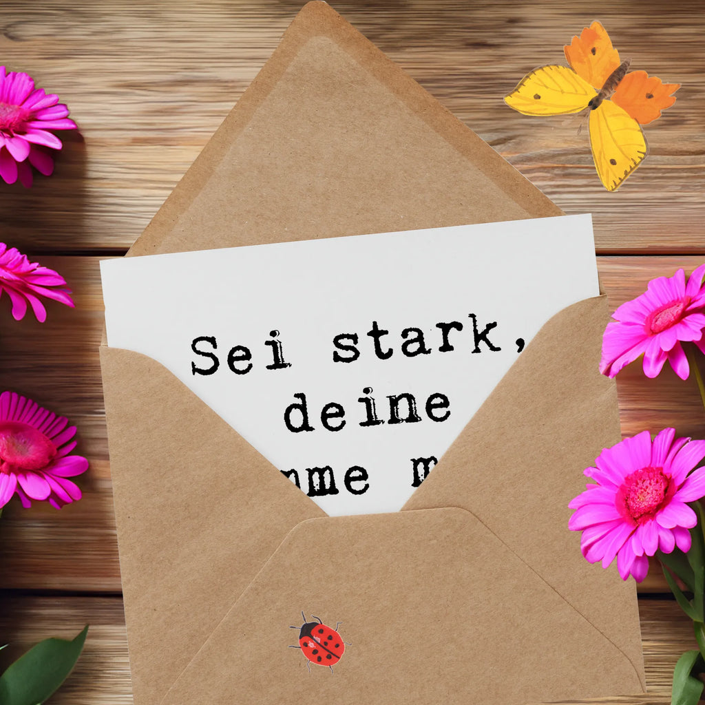Deluxe Card Saying Sei stark, deine Stimme macht einen Unterschied! Grußkarte, Karte, Glückwunschkarte, Hochwertige Grußkarte, Hochzeitskarte, Hochwertige Klappkarte, Einladungskarte, Geburtstagskarte, Klappkarte