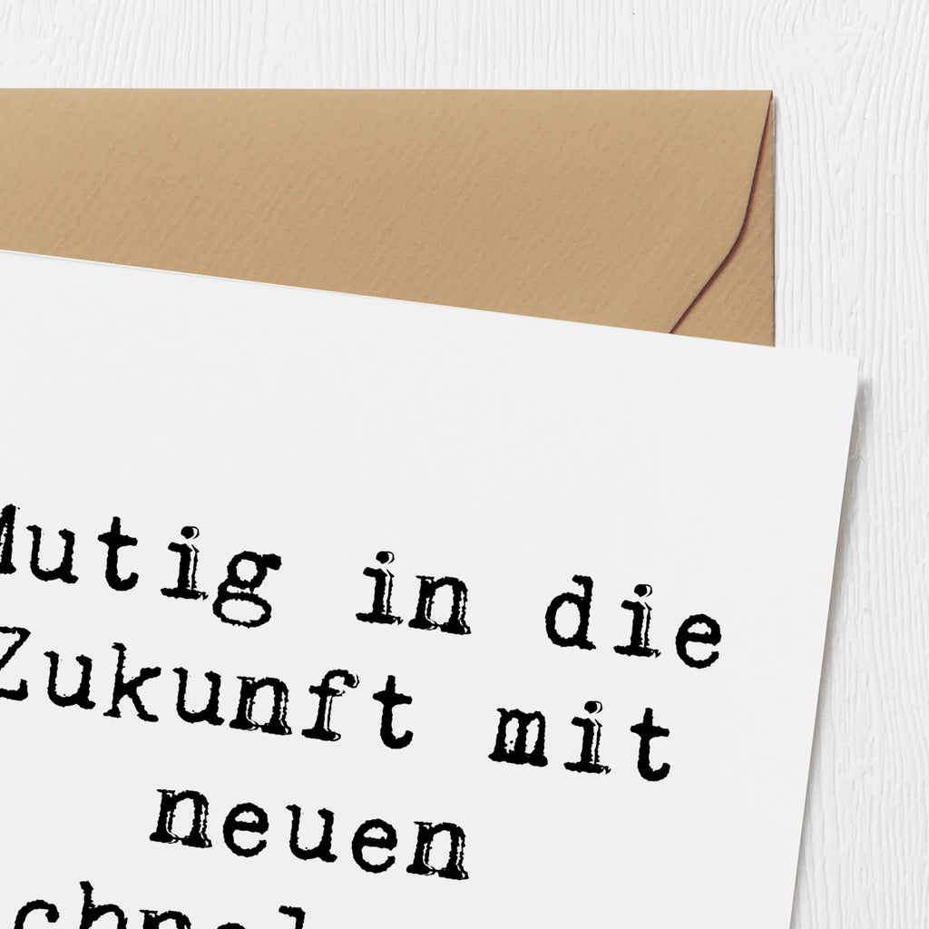 Deluxe Card Saying Mutig in die Zukunft mit neuen Technologien! Grußkarte, Einladungskarte, Hochwertige Grußkarte, Hochwertige Klappkarte, Glückwunschkarte, Hochzeitskarte, Karte, Geburtstagskarte, Klappkarte