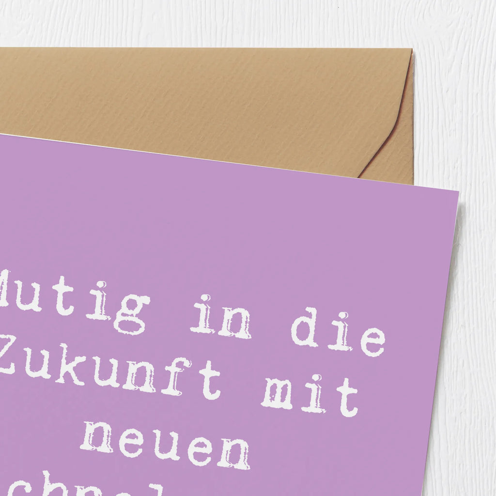 Deluxe Card Saying Mutig in die Zukunft mit neuen Technologien! Grußkarte, Einladungskarte, Hochwertige Grußkarte, Hochwertige Klappkarte, Glückwunschkarte, Hochzeitskarte, Karte, Geburtstagskarte, Klappkarte