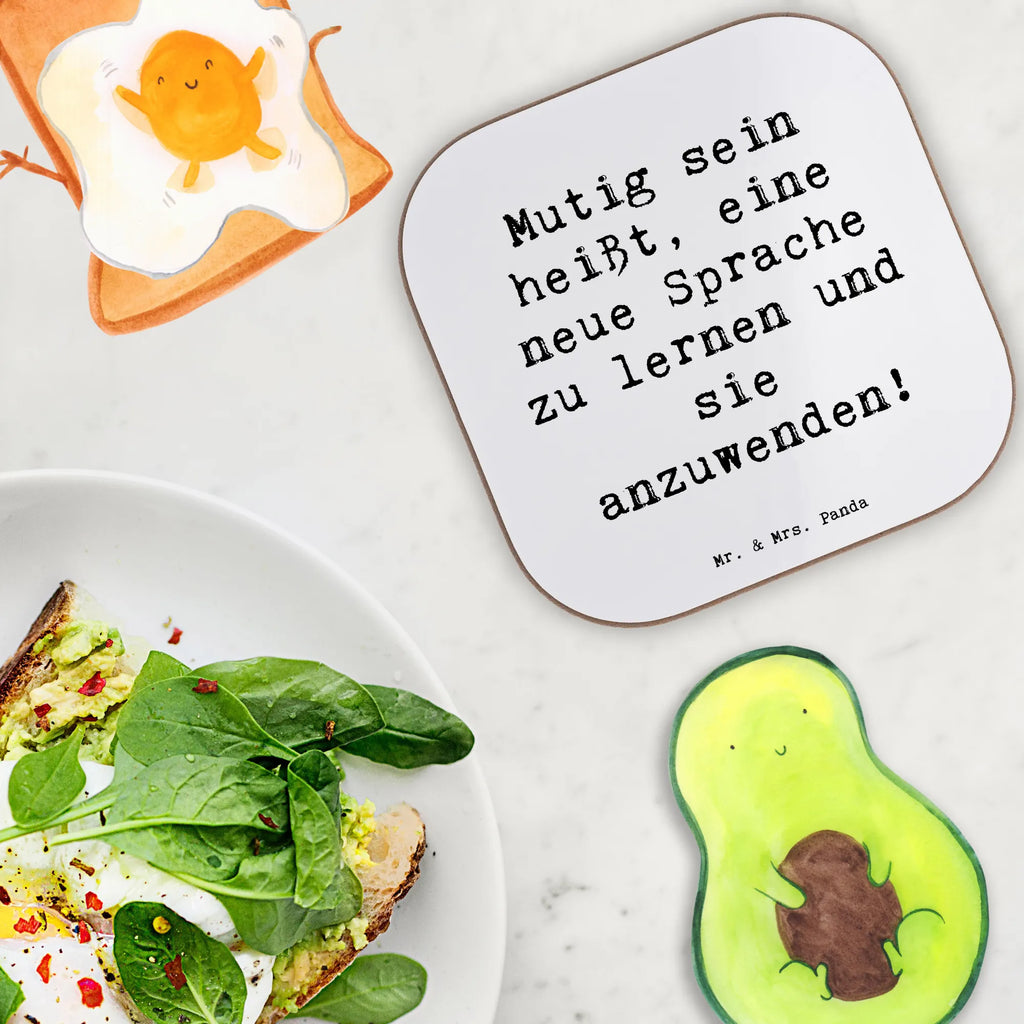 Square coaster Saying Mutig sein heißt, eine neue Sprache zu lernen und sie anzuwenden! Untersetzer für Gläser, Untersetzer Gläser, Glasuntersetzer, Korkuntersetzer, Untersetzer aus Holz, Tassen Untersetzer, Getränkeuntersetzer, Untersetzer Design, Untersetzer Holz, Bierdeckel, Holzuntersetzer, Untersetzer