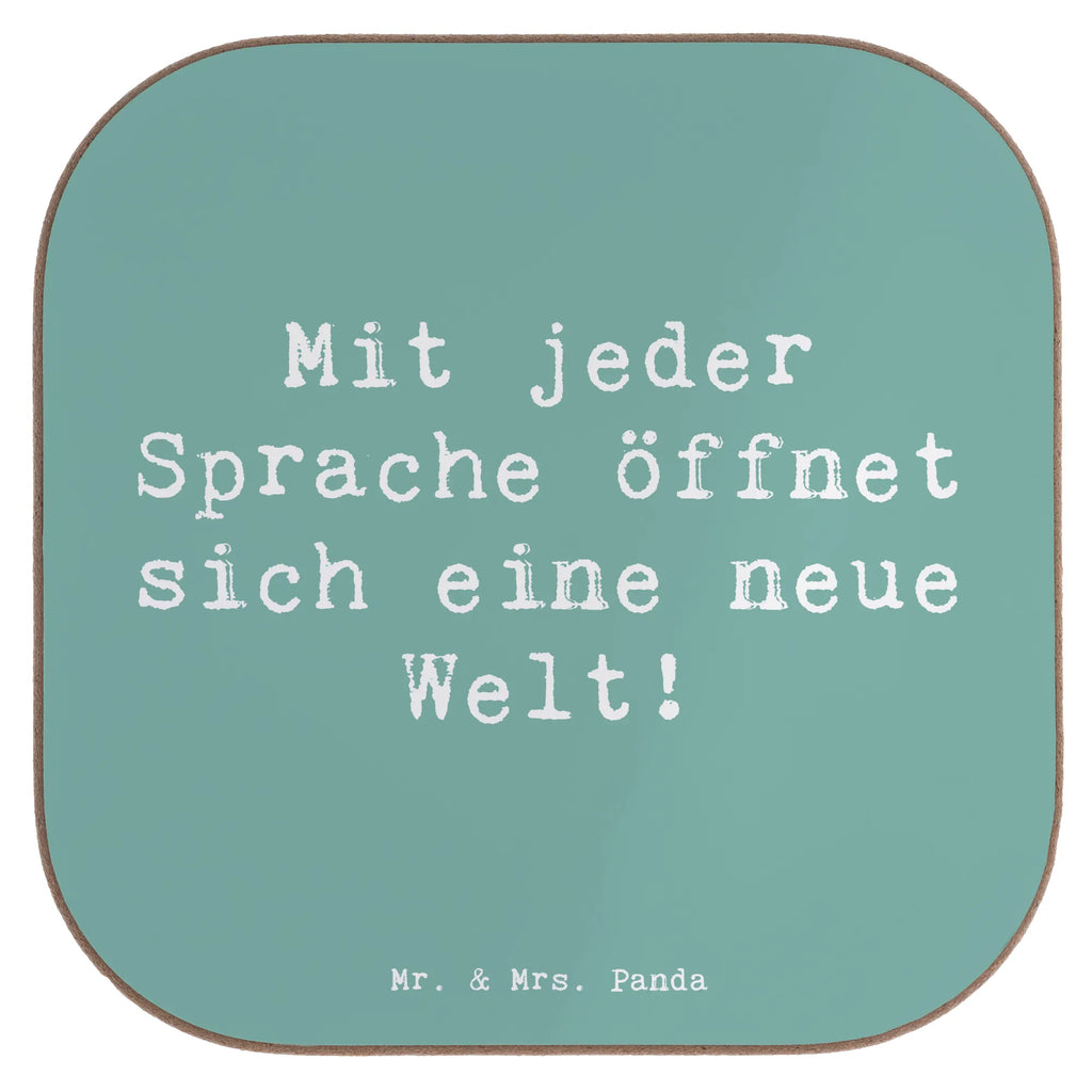 Square coaster Saying Mit jeder Sprache öffnet sich eine neue Welt! Glasuntersetzer, Untersetzer, Untersetzer Holz, Untersetzer Gläser, Bierdeckel, Holzuntersetzer, Untersetzer für Gläser, Korkuntersetzer, Tassen Untersetzer, Getränkeuntersetzer, Untersetzer Design, Untersetzer aus Holz