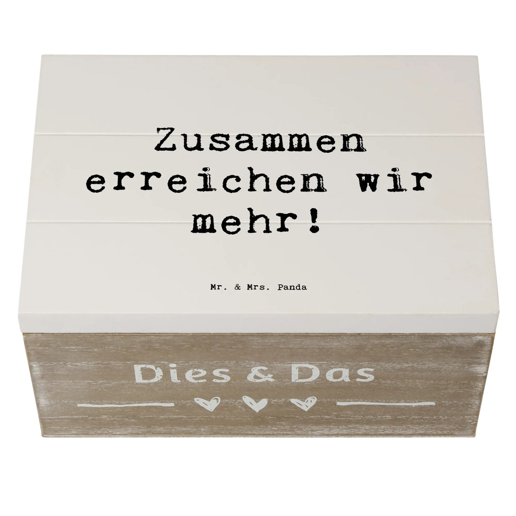 Holzkiste Spruch Im Team zusammenarbeiten Holzkiste, Geschenkdose, Erinnerungsbox, Aufbewahrungsbox, Schatulle, Kiste, Dekokiste, Truhe, Schatzkiste, XXL, Erinnerungskiste, Geschenkbox