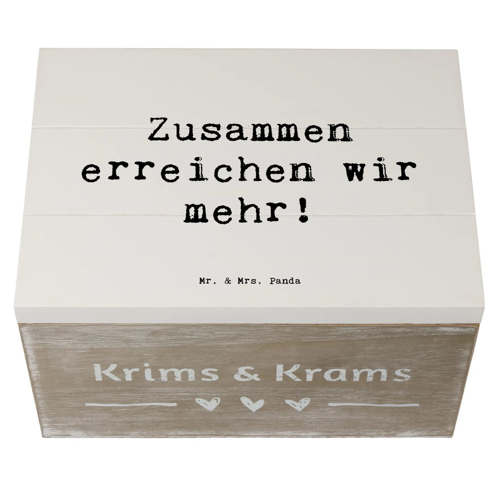 Holzkiste Spruch Im Team zusammenarbeiten Holzkiste, Geschenkdose, Erinnerungsbox, Aufbewahrungsbox, Schatulle, Kiste, Dekokiste, Truhe, Schatzkiste, XXL, Erinnerungskiste, Geschenkbox