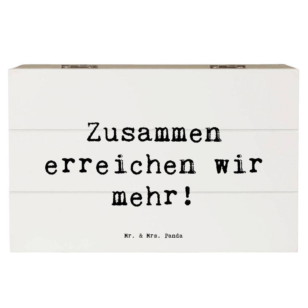 Holzkiste Spruch Im Team zusammenarbeiten Holzkiste, Geschenkdose, Erinnerungsbox, Aufbewahrungsbox, Schatulle, Kiste, Dekokiste, Truhe, Schatzkiste, XXL, Erinnerungskiste, Geschenkbox