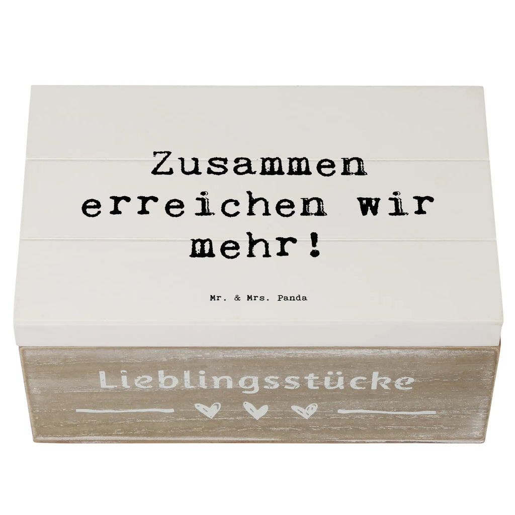 Holzkiste Spruch Im Team zusammenarbeiten Holzkiste, Geschenkdose, Erinnerungsbox, Aufbewahrungsbox, Schatulle, Kiste, Dekokiste, Truhe, Schatzkiste, XXL, Erinnerungskiste, Geschenkbox