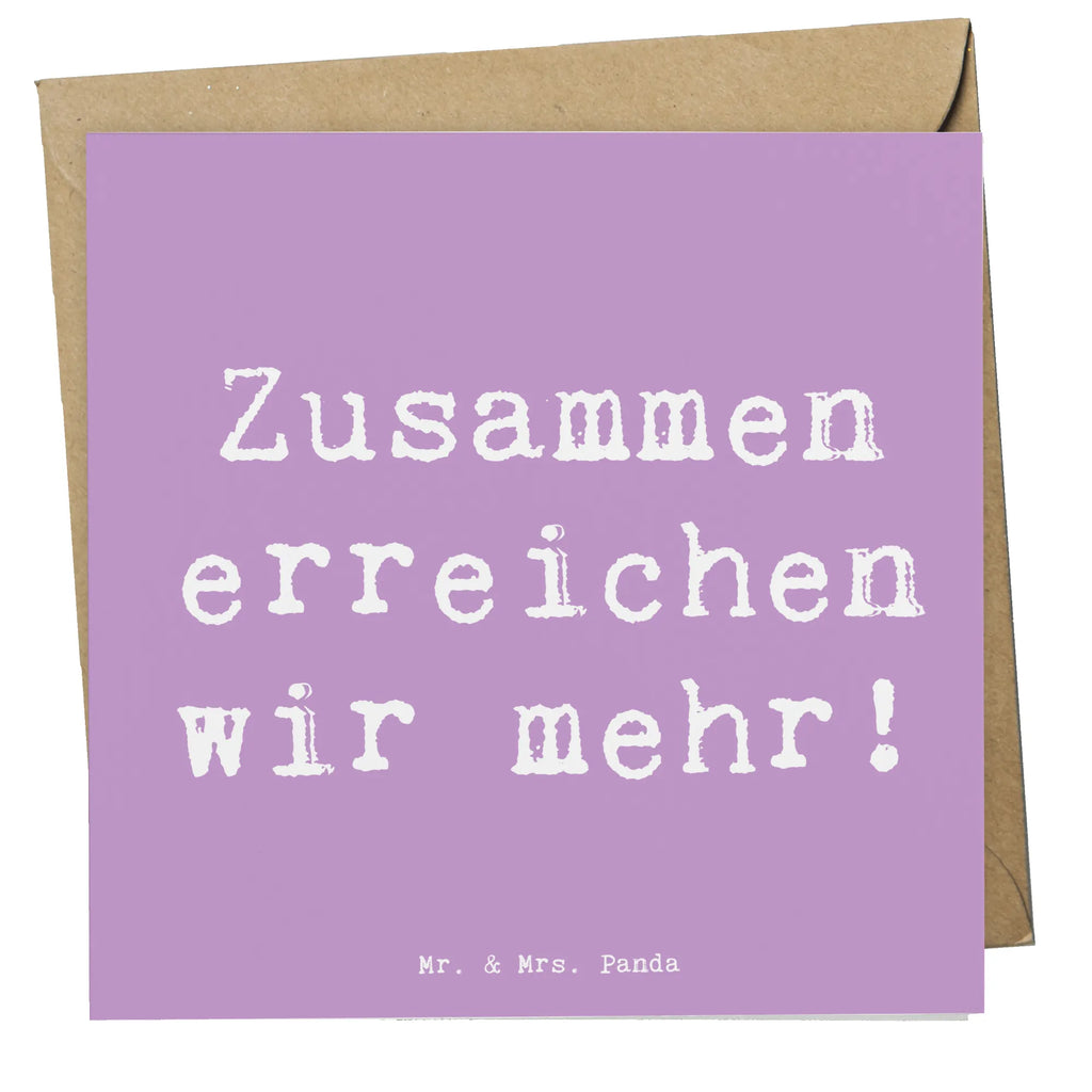 Deluxe Karte Spruch Im Team zusammenarbeiten Glückwunschkarte, Karte, Hochwertige Klappkarte, Klappkarte, Einladungskarte, Geburtstagskarte, Hochzeitskarte, Grußkarte, Hochwertige Grußkarte, sprüche, zitate, spruch kollektion, inspiration, motivation, lebensweisheiten, geschenkideen, wanddeko, wohnaccessoires, sprüche sammlung, schöne sprüche, glück, liebe, freude, lächeln, alltag verschönern, nachhaltige geschenke, dekoration, kreativ, einzigartig, shopify, mr and mrs panda