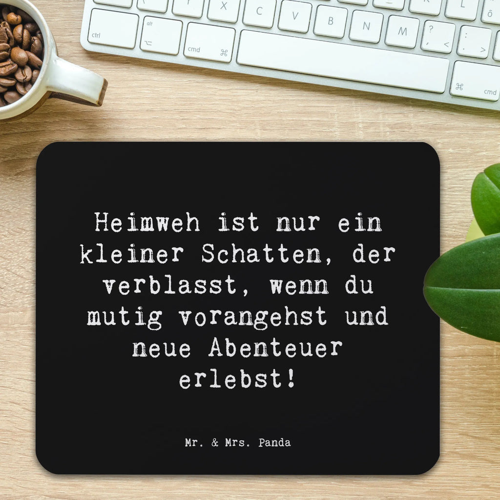 Mauspad Spruch Heimweh überwinden Abenteuer erleben Mausunterlage, Designer Mauspad, Computer zubehör, Arbeitszimmer, Mousepad, Mauspad Büro, Büroausstattung, Mauspad, Einzigartiges Mauspad, PC Zubehör