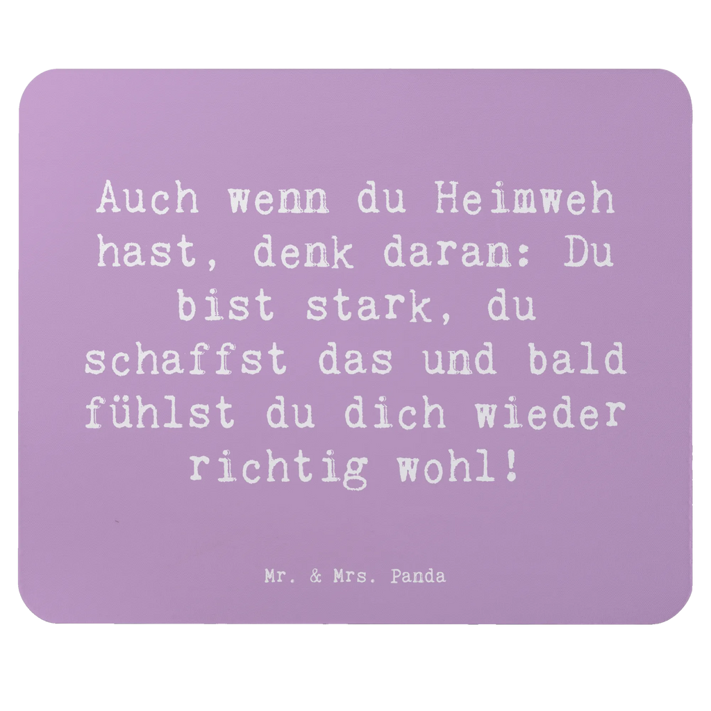 Mouse mat Saying Auch wenn du Heimweh hast, denk daran: Du bist stark, du schaffst das und bald fühlst du dich wieder richtig wohl! Mauspad Büro, PC Zubehör, Mauspad, Büroausstattung, Computer zubehör, Einzigartiges Mauspad, Designer Mauspad, Mousepad, Arbeitszimmer, Mausunterlage