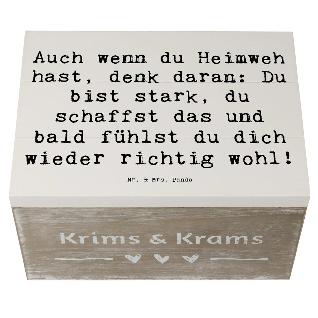 Holzkiste Spruch Heimweh überwinden Geschenkbox, Kiste, Holzkiste, XXL, Truhe, Erinnerungsbox, Schatzkiste, Erinnerungskiste, Geschenkdose, Dekokiste, Schatulle, Aufbewahrungsbox, sprüche, zitate, spruch kollektion, inspiration, motivation, lebensweisheiten, geschenkideen, wanddeko, wohnaccessoires, sprüche sammlung, schöne sprüche, glück, liebe, freude, lächeln, alltag verschönern, nachhaltige geschenke, dekoration, kreativ, einzigartig, shopify, mr and mrs panda